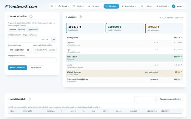 P1network ERP system – Finance · Commission