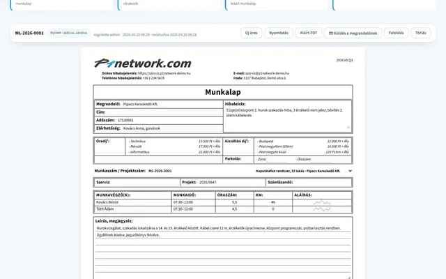 P1network screenshot